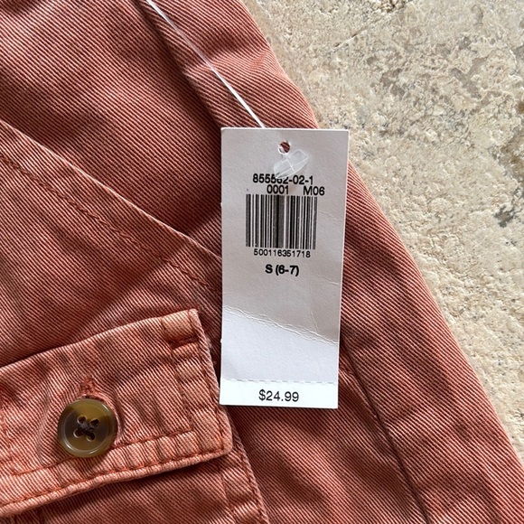 Girls Old Navy peach Cargo Shorts Utility Style - Picture 3 of 4